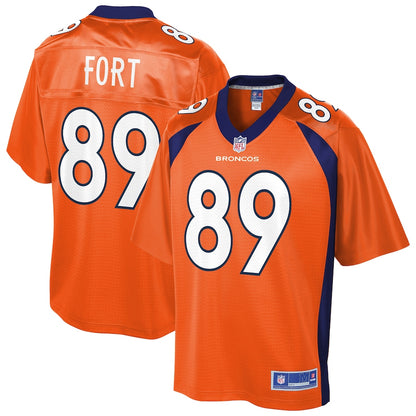 Denver Broncos Austin Fort Pro Line Orange Football Jersey product image