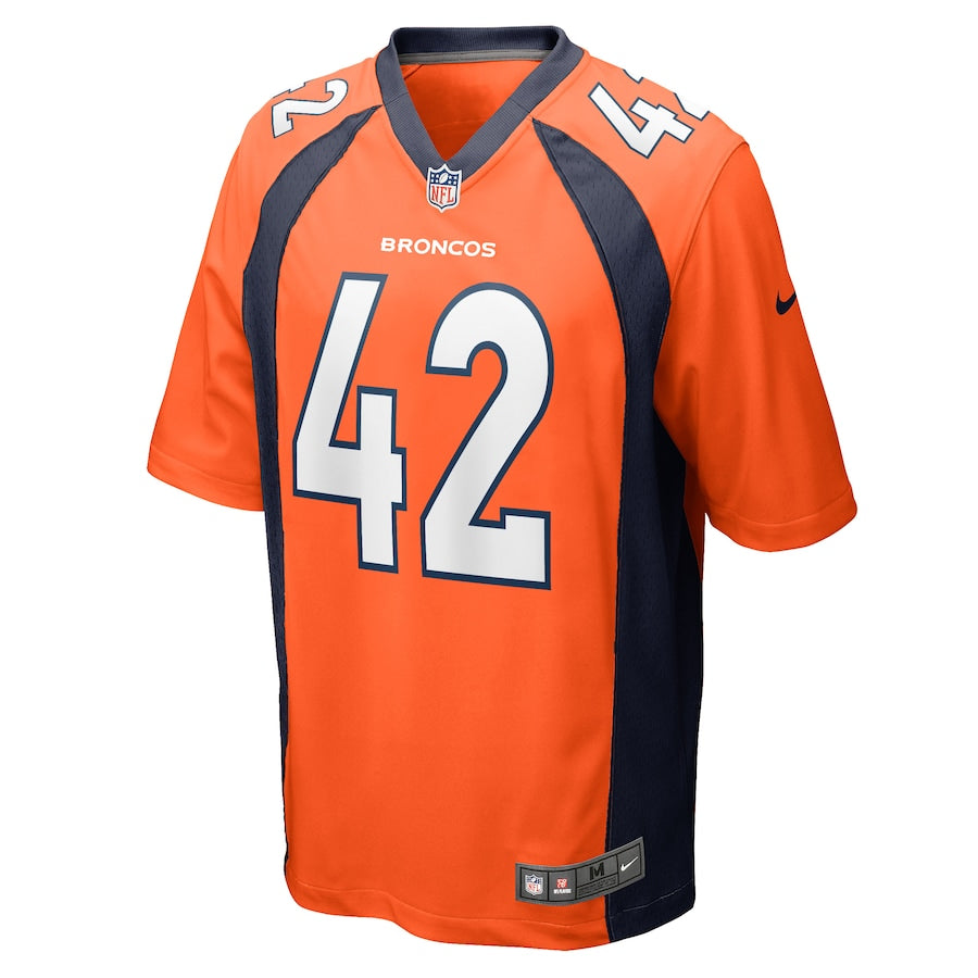 Denver Broncos Mark Barron Game Orange Football Jersey product image