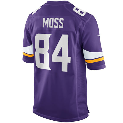 Minnesota Vikings Randy Moss Game Purple Football Jersey product image