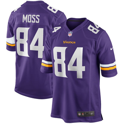 Minnesota Vikings Randy Moss Game Purple Football Jersey product image