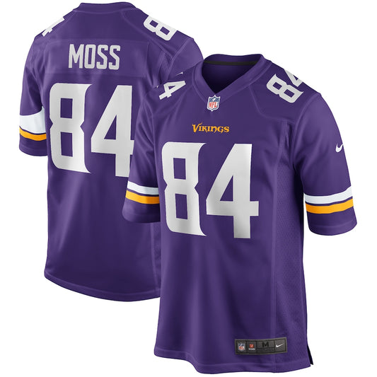 Minnesota Vikings Randy Moss Game Purple Football Jersey product image