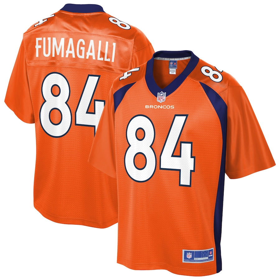 Denver Broncos Troy Fumagalli Pro Line Orange Football Jersey product image
