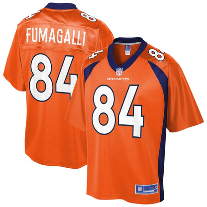 Denver Broncos Troy Fumagalli Pro Line Orange Football Jersey product image