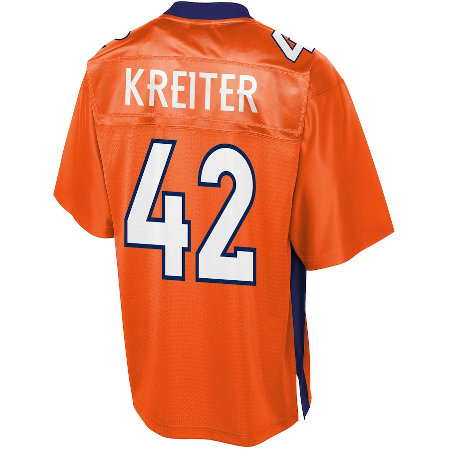 Denver Broncos Casey Kreiter Pro Line Orange Football Jersey product image