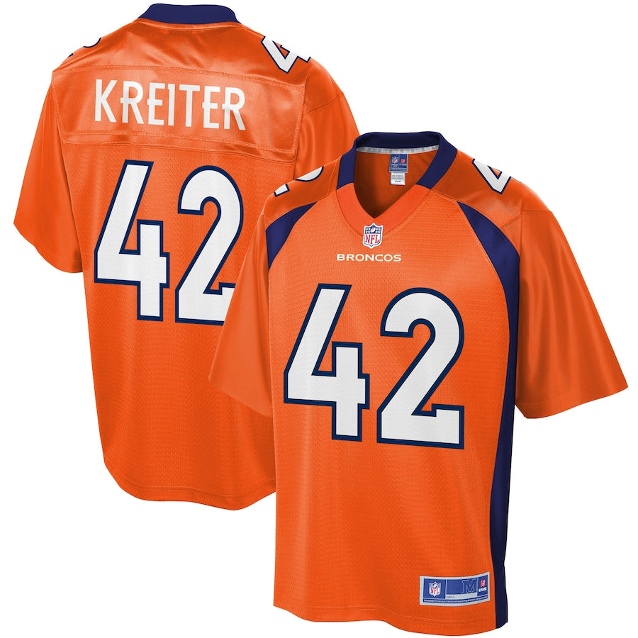 Denver Broncos Casey Kreiter Pro Line Orange Football Jersey product image