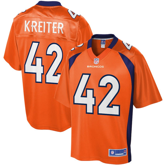 Denver Broncos Casey Kreiter Pro Line Orange Football Jersey product image