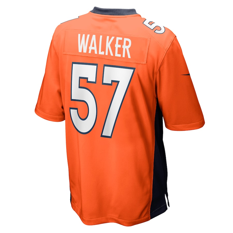 Denver Broncos Demarcus Walker Game Orange Football Jersey product image