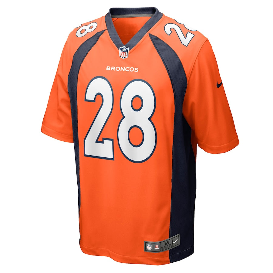 Denver Broncos Royce Freeman Game Orange Football Jersey product image