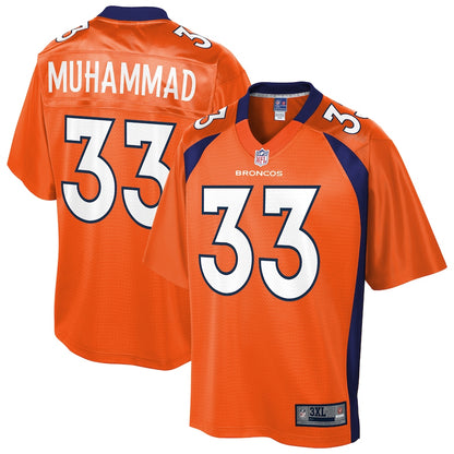 Denver Broncos Khalfani Muhammad Pro Line Big & Tall Orange Football Jersey product image