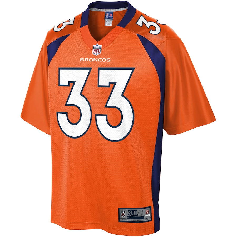 Denver Broncos Khalfani Muhammad Pro Line Big & Tall Orange Football Jersey product image