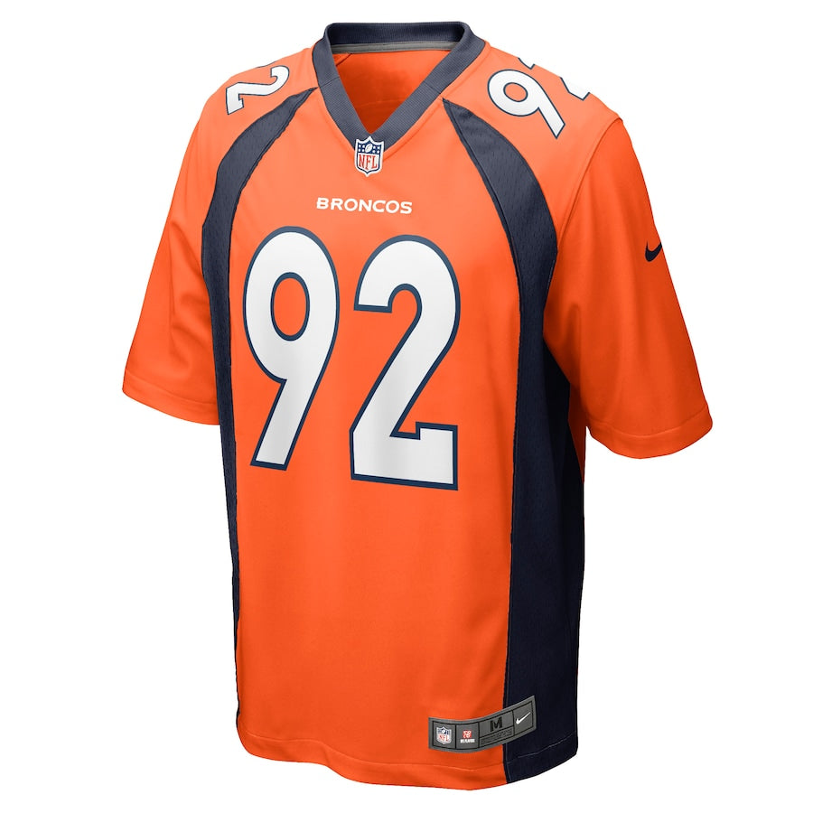 Denver Broncos Jonathan Harris Game Orange Football Jersey product image