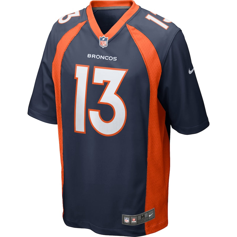 Denver Broncos Trevor Siemian Game Navy Football Jersey product image