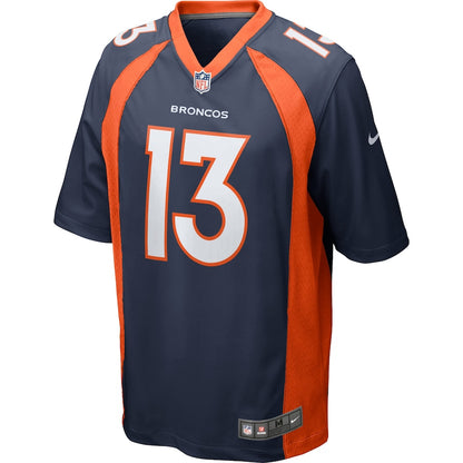 Denver Broncos Trevor Siemian Game Navy Football Jersey product image