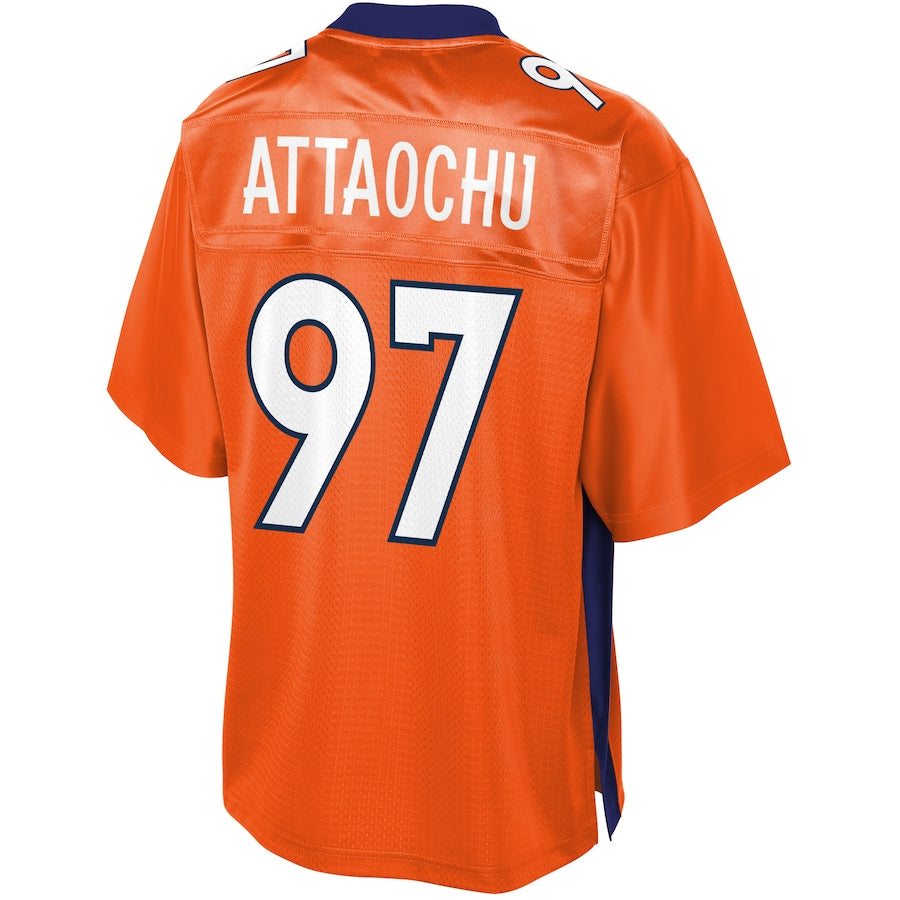 Denver Broncos Jeremiah Attaochu Pro Line Orange Football Jersey product image