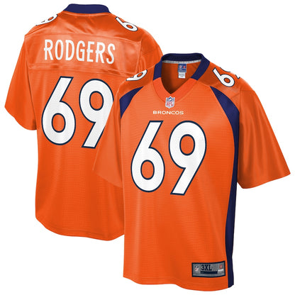 Denver Broncos Jake Rodgers Pro Line Big & Tall Orange Football Jersey product image