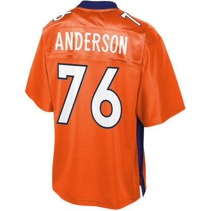 Denver Broncos Calvin Anderson Pro Line Big & Tall Orange Football Jersey product image