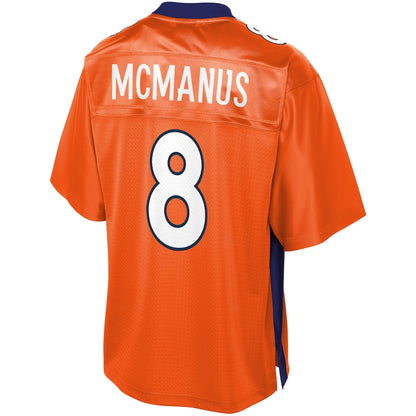 Denver Broncos Brandon Mcmanus Pro Line Big & Tall Orange Football Jersey product image