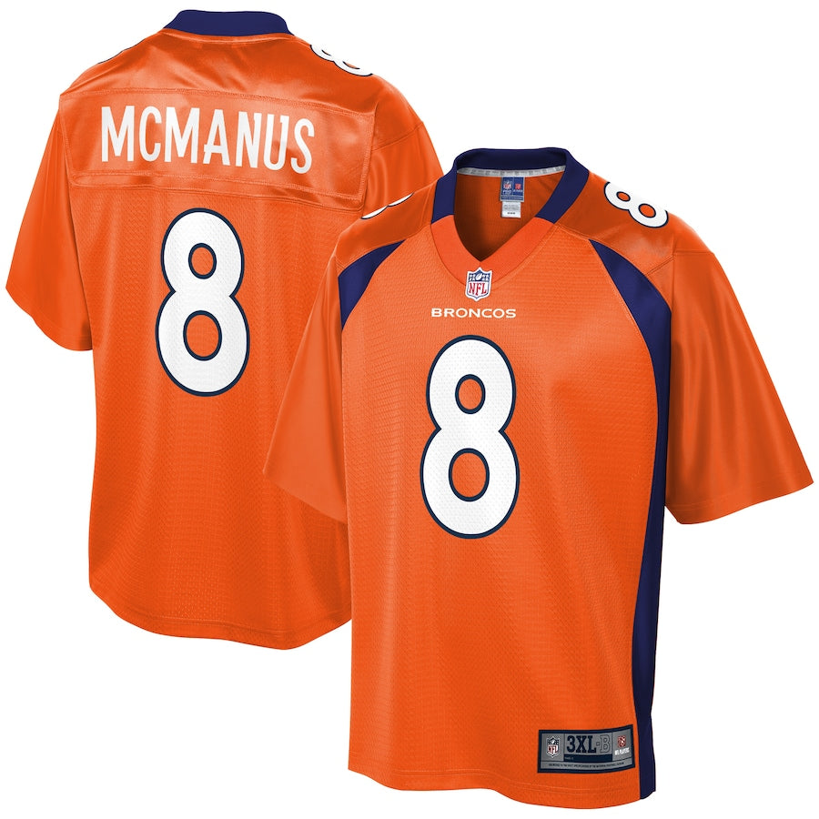 Denver Broncos Brandon Mcmanus Pro Line Big & Tall Orange Football Jersey product image