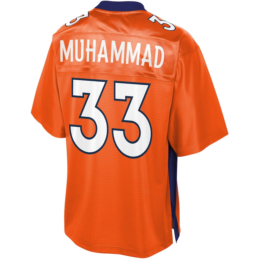Denver Broncos Khalfani Muhammad Pro Line Orange Football Jersey product image