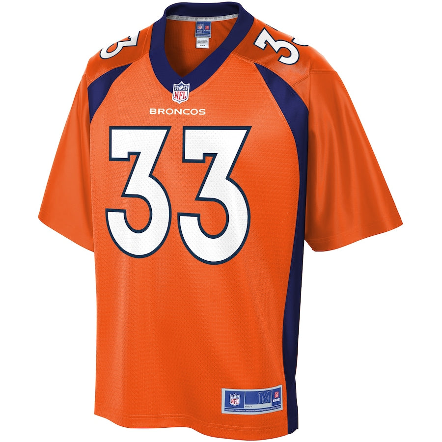 Denver Broncos Khalfani Muhammad Pro Line Orange Football Jersey product image