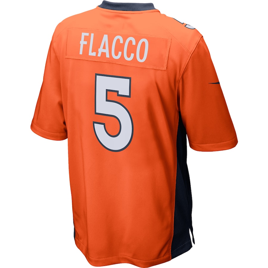 Denver Broncos Joe Flacco Game Orange Football Jersey product image
