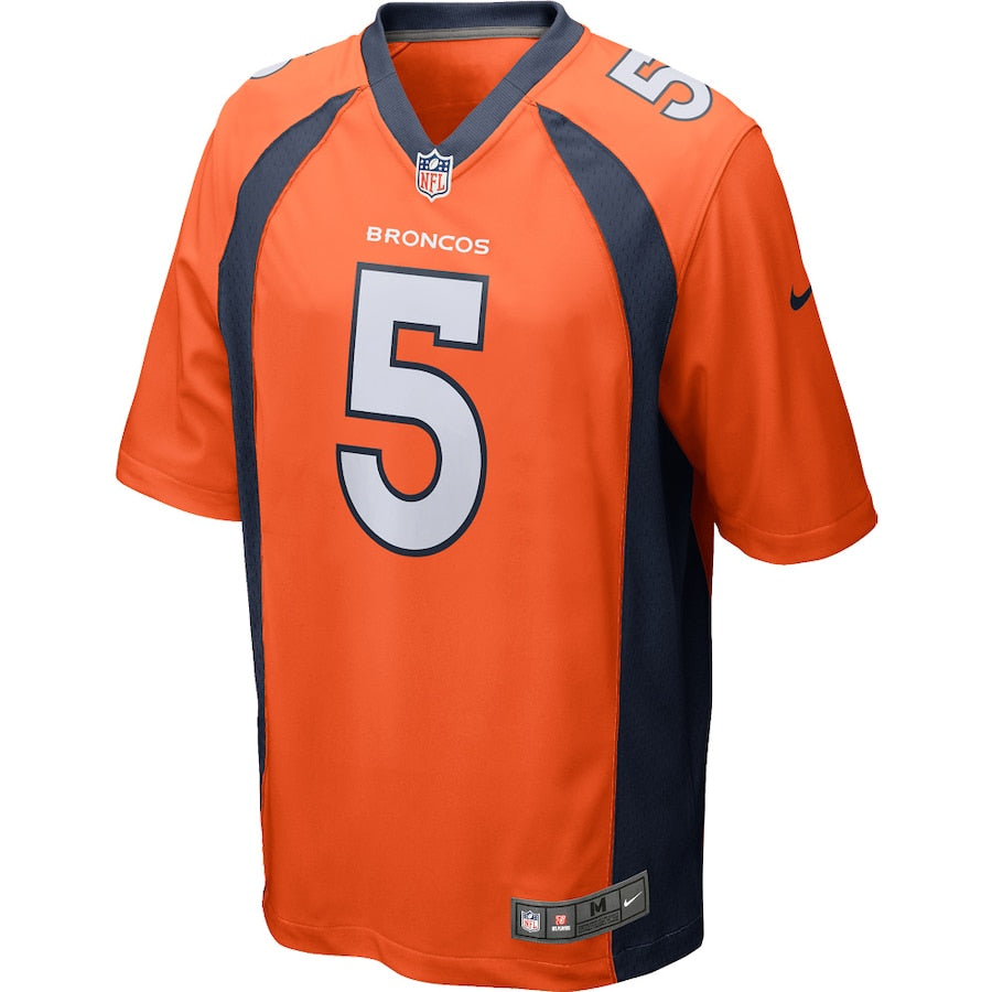 Denver Broncos Joe Flacco Game Orange Football Jersey product image