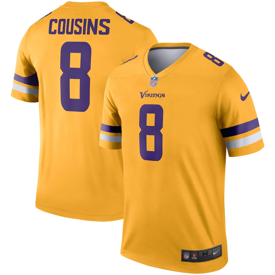 Minnesota Vikings Kirk Cousins Gold Football Jersey product image