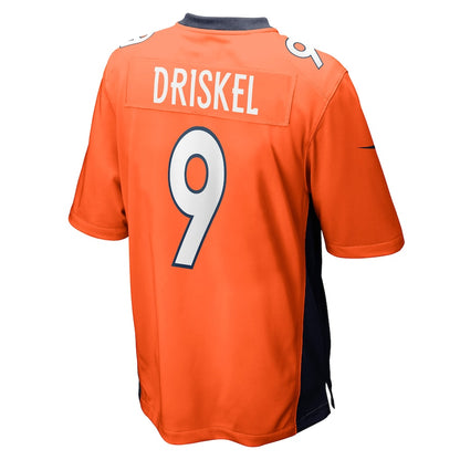 Denver Broncos Jeff Driskel Game Orange Football Jersey product image