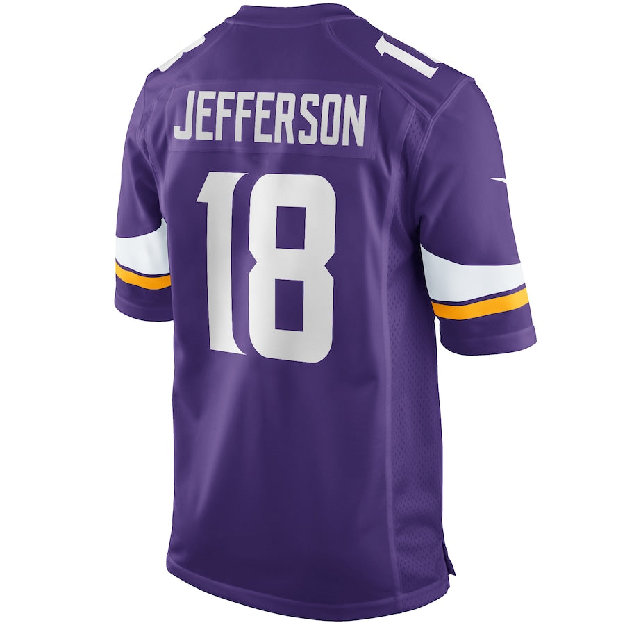 Minnesota Vikings Justin Jefferson Game Purple Football Jersey product image