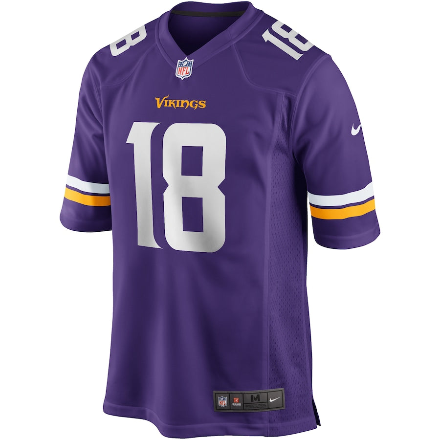 Minnesota Vikings Justin Jefferson Game Purple Football Jersey product image