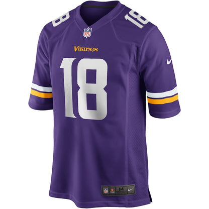 Minnesota Vikings Justin Jefferson Game Purple Football Jersey product image