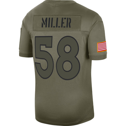 Denver Broncos Von Miller Limited Salute To Service Olive Football Jersey product image