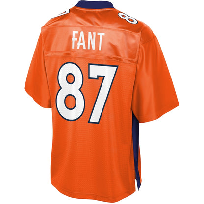 Denver Broncos Noah Fant Pro Line Orange Football Jersey product image
