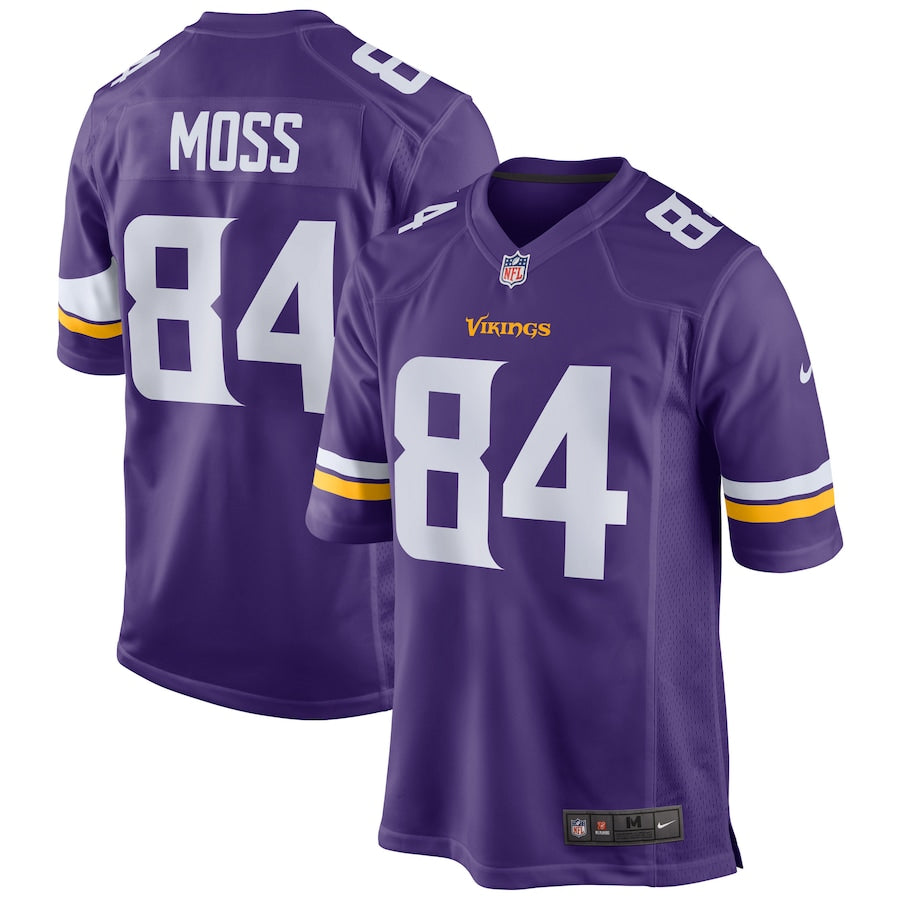 Minnesota Vikings Randy Moss Game Purple Football Jersey product image