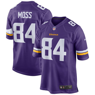 Minnesota Vikings Randy Moss Game Purple Football Jersey product image