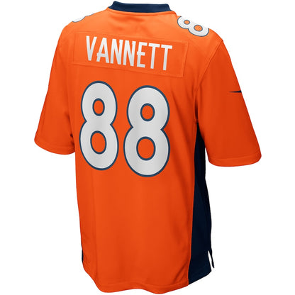 Denver Broncos Nick Vannett Game Orange Football Jersey product image