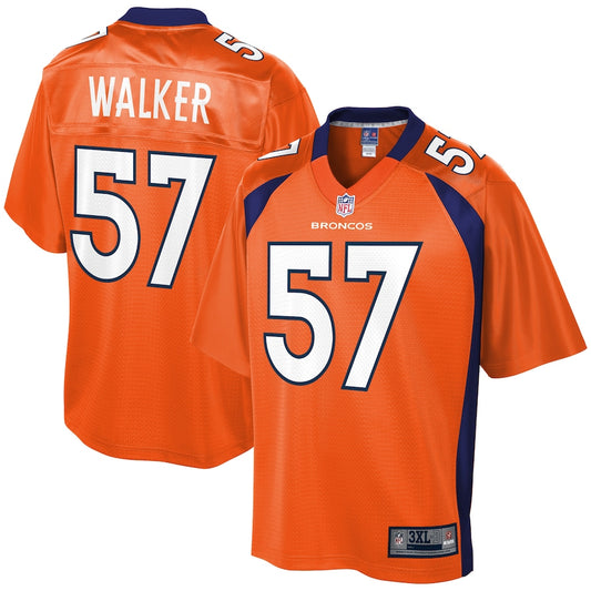 Denver Broncos Demarcus Walker Pro Line Big & Tall Orange Football Jersey product image