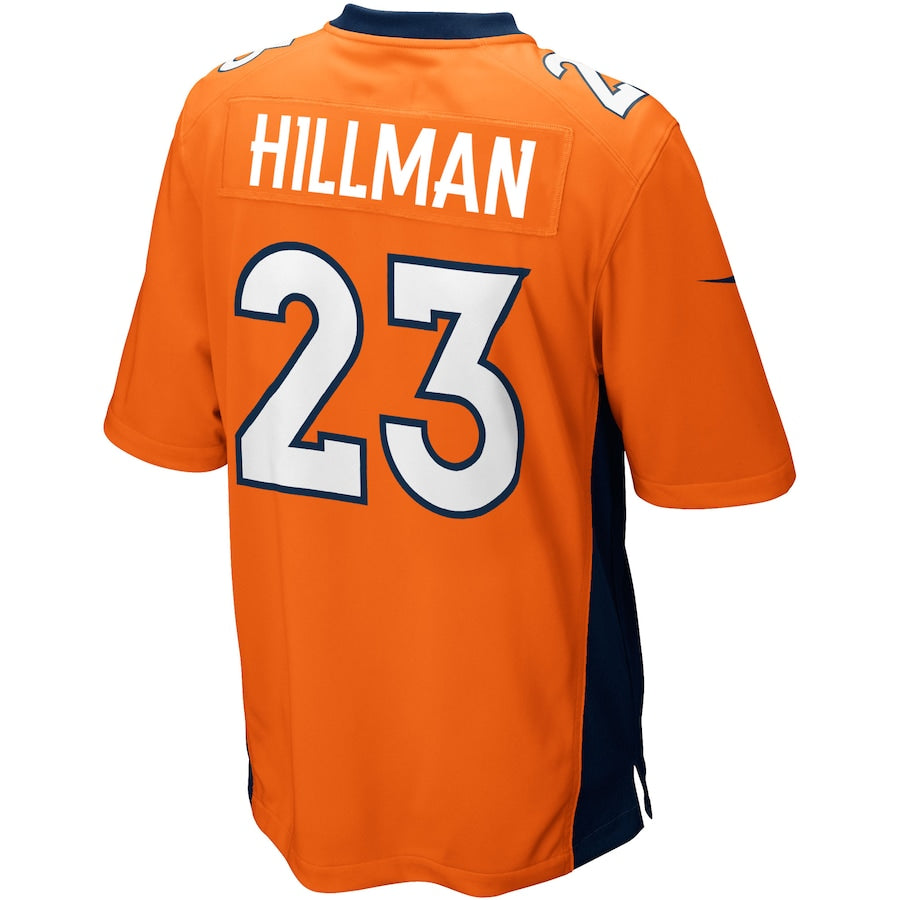 Denver Broncos Ronnie Hillman Game Orange Football Jersey product image
