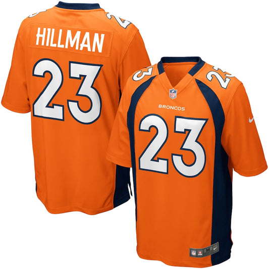 Denver Broncos Ronnie Hillman Game Orange Football Jersey product image