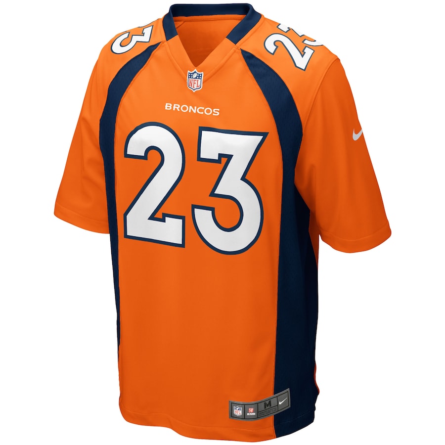 Denver Broncos Ronnie Hillman Game Orange Football Jersey product image