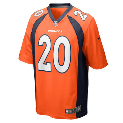 Denver Broncos Duke Dawson Jr. Game Orange Football Jersey product image