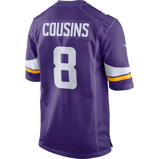 Minnesota Vikings Kirk Cousins Game Purple Football Jersey product image