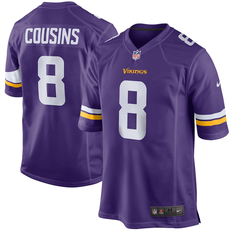 Minnesota Vikings Kirk Cousins Game Purple Football Jersey product image