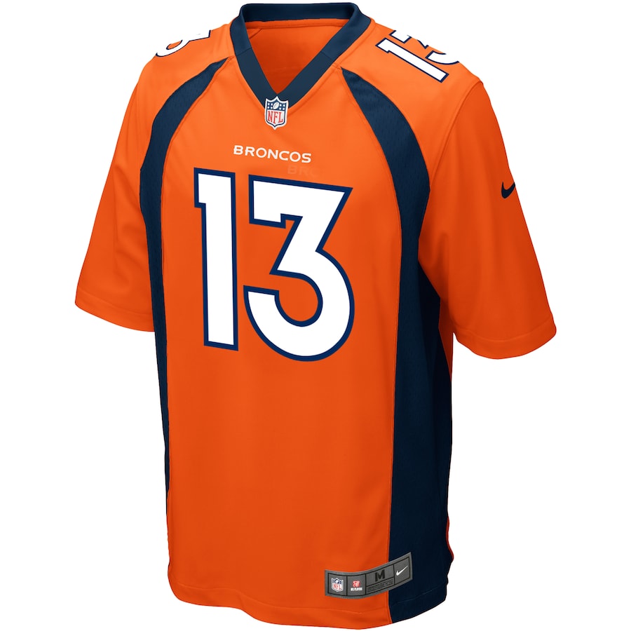 Denver Broncos Trevor Siemian Game Orange Football Jersey product image