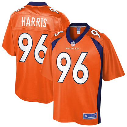 Denver Broncos Shelby Harris Pro Line Orange Football Jersey product image