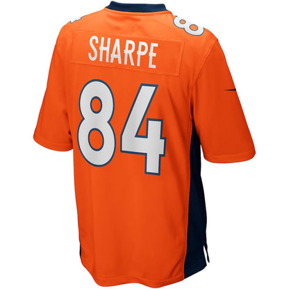 Denver Broncos Shannon Sharpe Game Orange Football Jersey product image