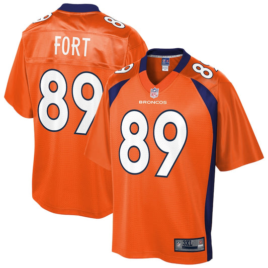 Denver Broncos Austin Fort Pro Line Big & Tall Orange Football Jersey product image