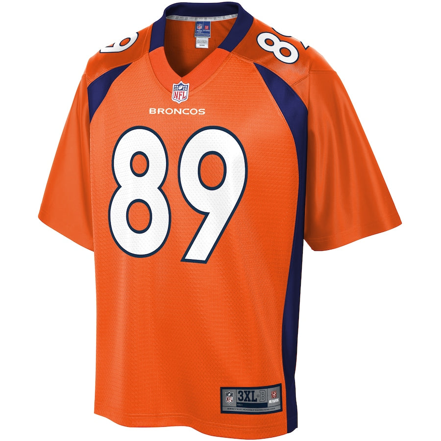 Denver Broncos Austin Fort Pro Line Big & Tall Orange Football Jersey product image