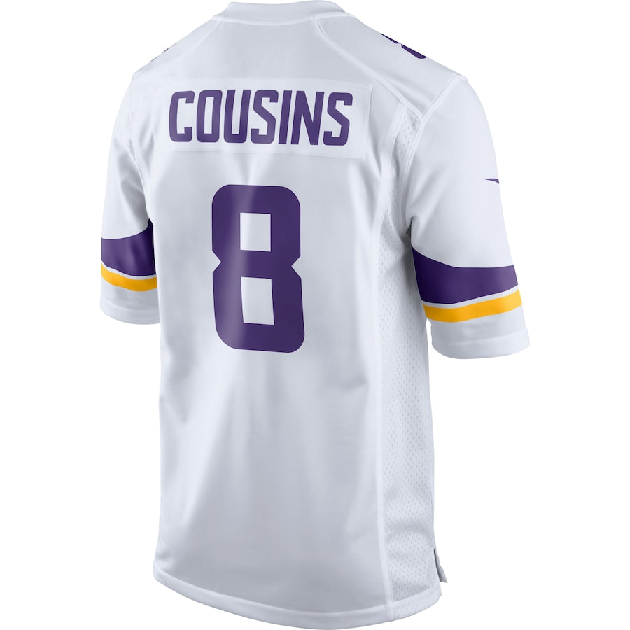 Minnesota Vikings Kirk Cousins Game White Football Jersey product image