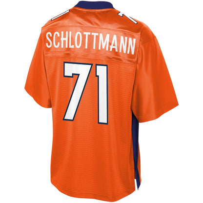 Denver Broncos Austin Schlottmann Pro Line Big & Tall Orange Football Jersey product image